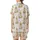 Golden Retriever Lover's Cream Pajamas: Hand-Painted Watercolor Christmas Lights Dog & Gold Star Satin Short-Sleeve Pajamas Set - Ub_7phEdmn