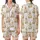 Golden Retriever Lover's Cream Pajamas: Hand-Painted Watercolor Christmas Lights Dog & Gold Star Satin Short-Sleeve Pajamas Set - Z9qeXa6gLQ