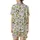 Uplifting Art Lovers' Whimsical Frogs & Rainbow Symbols Pattern, Affirmation Text in Vibrant Green, Full Spectrum Colors Satin Short-Sleeve Pajamas Set - 3