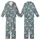 Playful Panda Loungewear: Cartoon Head & Bamboo Print - Cozy Pajamas Set Kid Satin Pajamas Set - D1A8hI3G64