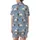 Dog Mom's Periwinkle Westie Christmas Sleepwear - Cute Holiday Dog & Gift Loungewear Set Satin Short-Sleeve Pajamas Set - 3