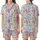 Girls' Groovy Pizza Pajamas: Pink Sleepover Print with Disco Balls - Playful Lounge Set Satin Short-Sleeve Pajamas Set - 1