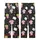 Popcorn & Pajamas Party: Whimsical Chalkboard Popcorn & Sleepwear Pattern Comfort Loungewear Set Kid Satin Pajamas Set - 3