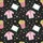 Popcorn & Pajamas Party: Whimsical Chalkboard Popcorn & Sleepwear Pattern Comfort Loungewear Set Kid Satin Pajamas Set - 4