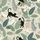 Women's Whimsical Black Cat Botanical Pajama Set: Sage Floral Silhouette Sleepwear Satin Short-Sleeve Pajamas Set - 4