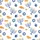 Families' Festive Hanukkah Watercolor Pattern with Blue Menorahs, Dreidels, Stars, Golden Gelt Satin Short-Sleeve Pajamas Set - 4