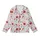 Holiday Animal Lovers' Whimsical Opossum Santa Hat Red & White Christmas Pattern with Poinsettias, Holly & Snowflakes Kid Satin Pajamas Set - BVSHctuIWK