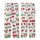 Festive  Pattern: Glitter Knit Leopard Reindeer Santa Holly Lights Satin Short-Sleeve Pajamas Set - 3