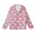 Family Christmas Pajamas: Whimsical Bubblegum Pink Hot Pink Santa & Snowflake Pattern - Flame Resistant Polyester Set Kid Satin Pajamas Set - BFgQrgaUvF
