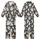 Women's Playful Ghost Sleep Set: Whimsical Hand-Drawn Halloween Polyester Spandex Pajamas Kid Satin Pajamas Set - 1