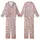 Bridal Pearl Blush Pink Sphere Design Robe and Slip Sleep Set Kid Satin Pajamas Set - 91X-V6QJ8O