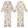 Golden Retriever Lover's Cream Pajamas: Hand-Painted Watercolor Christmas Lights Dog & Gold Star Kid Satin Pajamas Set - 6ZVpsG2-8r