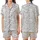Women's Dog & Wine Lover: Playful Paw Print & Wine Glass Pattern Cozy Loungewear Satin Short-Sleeve Pajamas Set - EGajhRHyXy