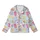 Girls' Groovy Pizza Pajamas: Pink Sleepover Print with Disco Balls - Playful Lounge Set Kid Satin Pajamas Set - 2