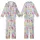 Girls' Groovy Pizza Pajamas: Pink Sleepover Print with Disco Balls - Playful Lounge Set Kid Satin Pajamas Set - 1