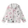 Festive Enthusiasts' Cute Cartoon Snowman Pattern with Bright Red Bows & Buffalo Check Scarves Kid Satin Pajamas Set - 2