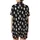 Modern Style Enthusiasts Monochromatic Abstract Organic Stone Texture Pattern, Charcoal Grey Light Grey Hand-Drawn Shapes Satin Short-Sleeve Pajamas Set - 3