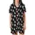 Modern Style Enthusiasts Monochromatic Abstract Organic Stone Texture Pattern, Charcoal Grey Light Grey Hand-Drawn Shapes Satin Short-Sleeve Pajamas Set - 2