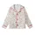 Cozy Christmas Lovers' Red Cream Hand-Drawn Whimsical Scattered Holiday Pizza & Snowman Pattern Kid Satin Pajamas Set - 2