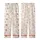 Cozy Christmas Lovers' Red Cream Hand-Drawn Whimsical Scattered Holiday Pizza & Snowman Pattern Kid Satin Pajamas Set - 3