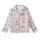 Women's Whimsical Soft Pink Parisian Doodle Seamless Pattern with Eiffel Tower, Macarons & Hot Air Balloons Kid Satin Pajamas Set - 2