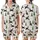 Women's Bernese Mountain Dog Christmas Pajamas Set: Cozy Illustrative Wreath & Santa Hat Print Satin Short-Sleeve Pajamas Set - 1
