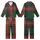 Monogrammed Bridesmaid Dark Forest Green Tartan Plaid Rayon Sleep Set Kid Satin Pajamas Set - 1