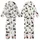Women's Bernese Mountain Dog Christmas Pajamas Set: Cozy Illustrative Wreath & Santa Hat Print Kid Satin Pajamas Set - 1