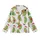 Retro Christmas Pickle Pajamas Set: Whimsical Cartoon Pickles with Santa Hats, Antlers & String Lights Kid Satin Pajamas Set - 2