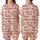 Holiday Enthusiasts' Creamy Off-White Nordic Folk Red Reindeer Pine Tree Snowflake Repeating Pattern Satin Short-Sleeve Pajamas Set - 1