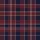 Classic Style Aficionados' Heritage Tartan Plaid Deep Maroon Navy Blue Cream Geometric Pattern Satin Short-Sleeve Pajamas Set - 4