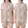 Bridesmaid Blush Rose Peony Lace Satin Ruffle Cami Monogrammed Sleep Set Satin Short-Sleeve Pajamas Set - 1