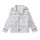 Sleepyhead's Whimsical Periwinkle Doodle All-Over Pattern Kid Satin Pajamas Set - z698qMm5wi