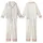 Women's Handcrafted Linen Pajama Set: Stonewashed Minimalist Organic Pattern, 3/4 Sleeve & Comfort Pants Kid Satin Pajamas Set - rIMy7s48sn