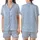 Bridesmaid & Bride Satin Pajama Set: Minimalist Love Ring Heart Long Sleeve Design Satin Short-Sleeve Pajamas Set - 1