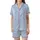 Bridesmaid & Bride Satin Pajama Set: Minimalist Love Ring Heart Long Sleeve Design Satin Short-Sleeve Pajamas Set - 2