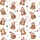 Sloth Lover's Merry Slothmas Sleep Set: All-Over Cartoon Sloth & Santa Hat Polyester Blend Satin Short-Sleeve Pajamas Set - 4