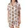 Sloth Lover's Merry Slothmas Sleep Set: All-Over Cartoon Sloth & Santa Hat Polyester Blend Satin Short-Sleeve Pajamas Set - 2