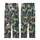 Women's Navy Jungle Animal Print Ultra-Soft Cotton Sleepwear Ensemble: Hand Block Leopard Zebra Bird Design Kid Satin Pajamas Set - 3
