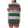 Dog & Cat Festive Jumper: Fair Isle Reindeer, Tree, Bone Knit Cotton Sleepwear Satin Short-Sleeve Pajamas Set - 3