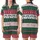 Dog & Cat Festive Jumper: Fair Isle Reindeer, Tree, Bone Knit Cotton Sleepwear Satin Short-Sleeve Pajamas Set - 1
