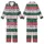 Dog & Cat Festive Jumper: Fair Isle Reindeer, Tree, Bone Knit Cotton Sleepwear Kid Satin Pajamas Set - 1