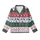 Dog & Cat Festive Jumper: Fair Isle Reindeer, Tree, Bone Knit Cotton Sleepwear Kid Satin Pajamas Set - 2