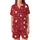 Great Dane XLarge Dog Pajama Pattern: Red Polka Dot Paw Print Digital Download with Zipper - A4/Letter/Poster Print Satin Short-Sleeve Pajamas Set - CbrlzU3mEM