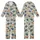 Nature Lovers' Whimsical Hedgehog Orange-Red Maple Leaf Sage Green Pattern Kid Satin Pajamas Set - 1