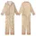 Sewists' Cozy Loungewear Pattern: Needle & Thread, Beige Dusty Rose Sage, Long/Short Sleeve, XXS-5XL PDF Kid Satin Pajamas Set - 1