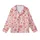 Women's Pastel Pink Candy Cane, Snowflake, & Holly Christmas Loungewear Pajama Set Kid Satin Pajamas Set - MA7uks3VkI