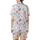Girls' & Tweens' Slumber Party Pajamas: Whimsical Popcorn, Sleep Mask & Watercolor Elements Satin Short-Sleeve Pajamas Set - 3
