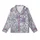 Women's Bridal Party Cobalt Blue Toile Exotic Jungle Peacock Pure Indian Cotton Short Pajama Set Kid Satin Pajamas Set - 2