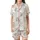 Watercolor Baby Animals Pajamas: Woodland Critters Seamless Pattern Sleep Set Satin Short-Sleeve Pajamas Set - 2